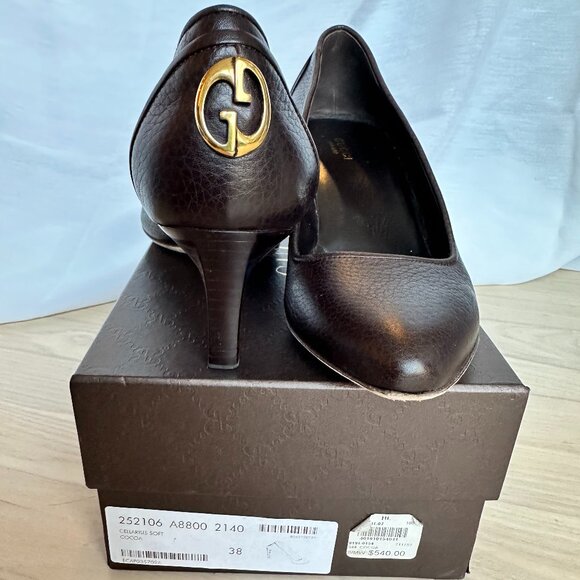 Gucci Classic Cocoa Heels - Picture 9 of 10